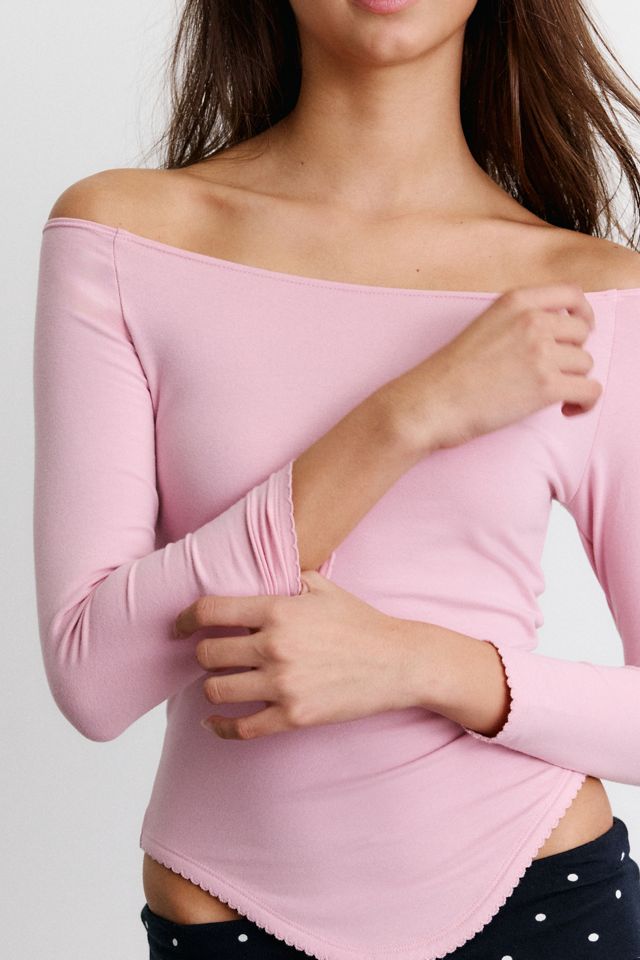 Out From Under Lina Curved Hem 3/4 Sleeve Boatneck Tee #1