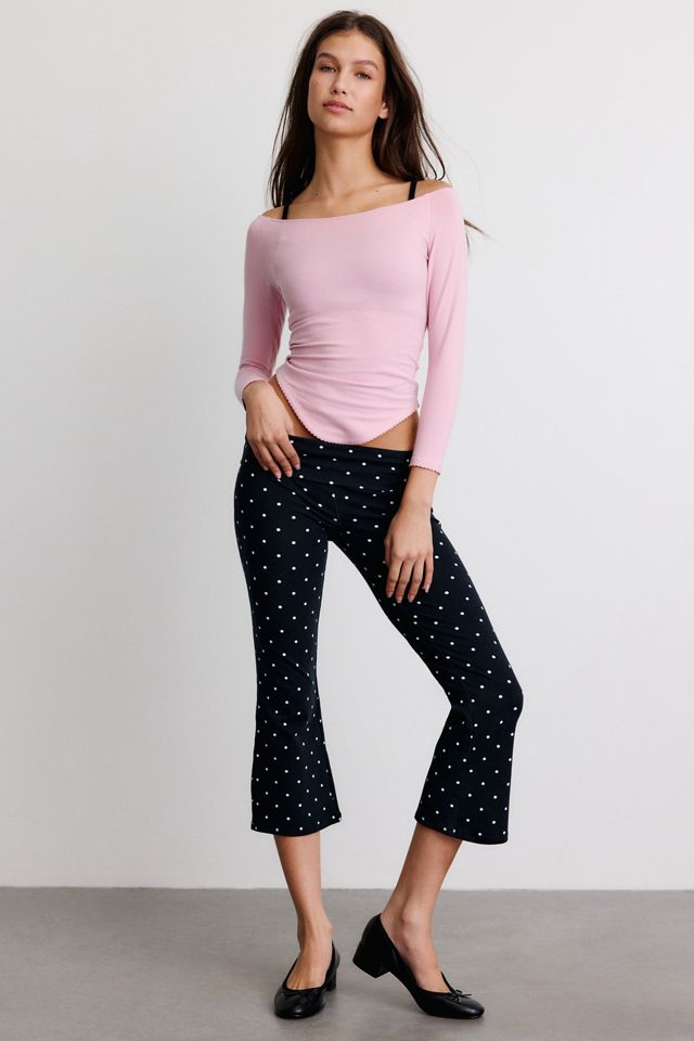 Out From Under Lina Curved Hem 3/4 Sleeve Boatneck Tee #3