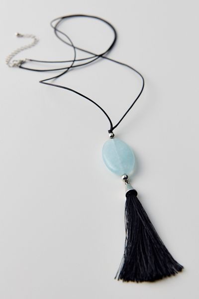 Collier à pampilles avec pierres épaisses