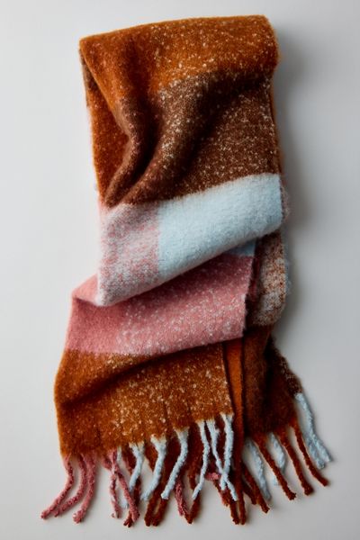 Jamie Multicolor Check Blanket Scarf