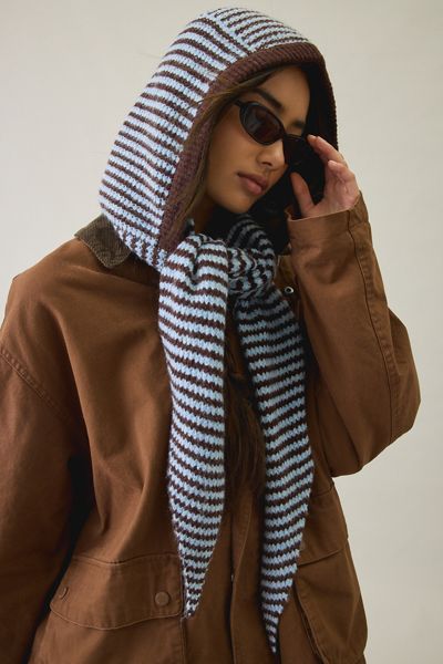 Andy Striped Scarf Hood