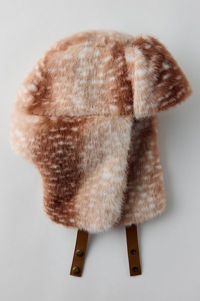Deer Pattern Trapper Hat