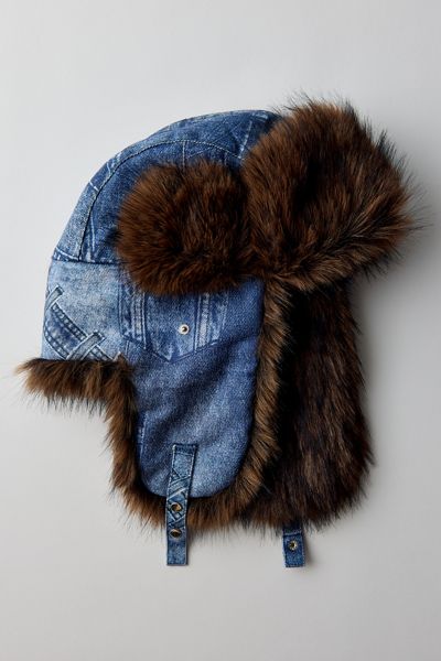 Denim Trapper Hat