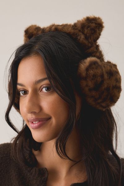 Eve Leopard Print Earmuffs