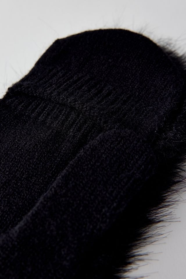 Sarah Faux Fur Convertible Mittens #1