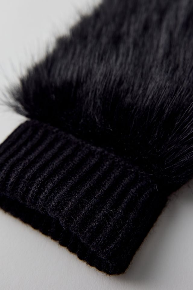 Sarah Faux Fur Convertible Mittens #2
