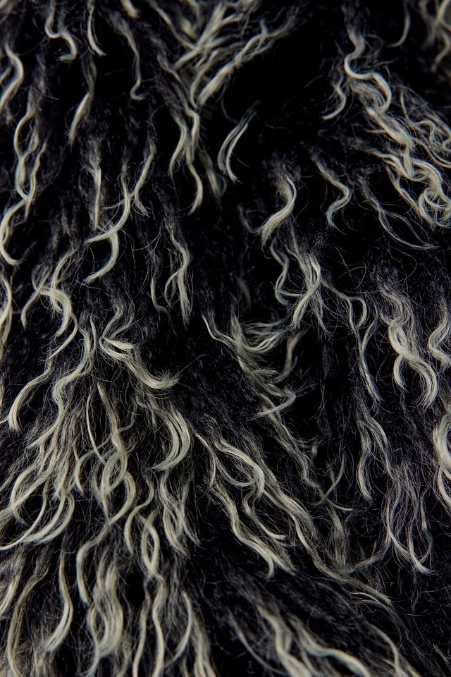 Tia Shaggy Faux Fur Scarf #1