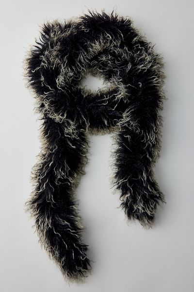 Tia Shaggy Faux Fur Scarf