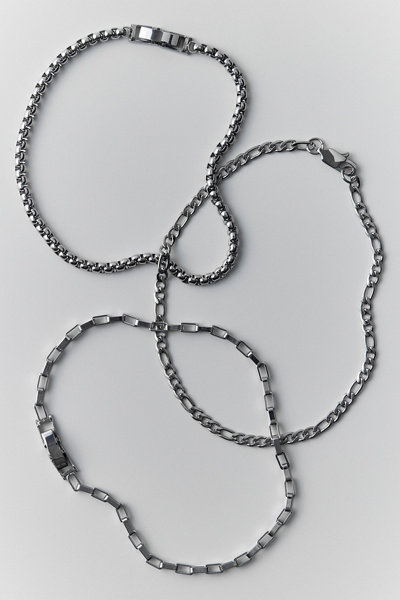 Box Chain Bracelets Set