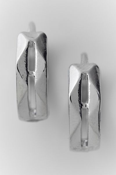 Razor Hoop Earrings