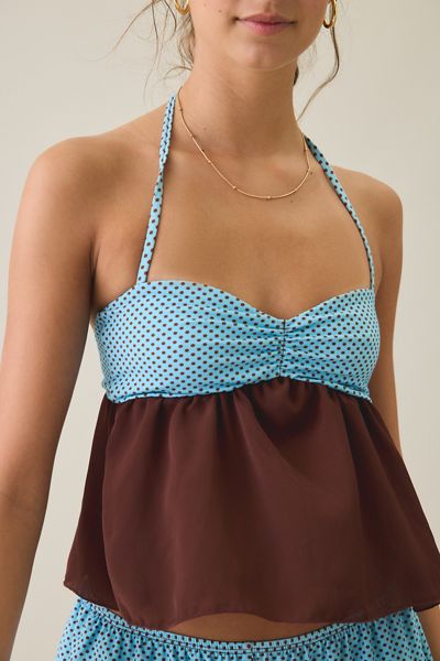 Dippin Daisys Linger Halter Neck Tie-Back Babydoll Top