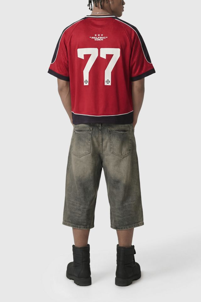 Aelfric Eden Boxy V-Neck Panel Jersey Tee #2