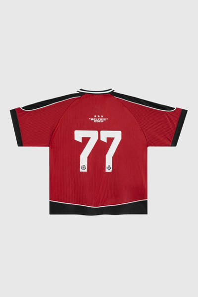 Aelfric Eden Boxy V-Neck Panel Jersey Tee