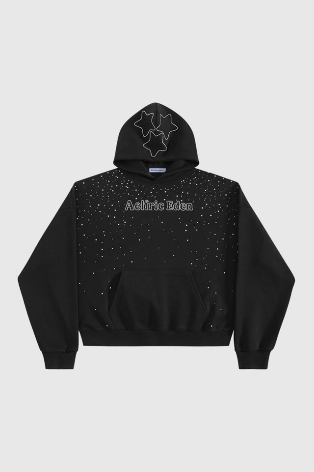 Aelfric Eden Boxy Rhinestone Star Pullover Hoodie #3