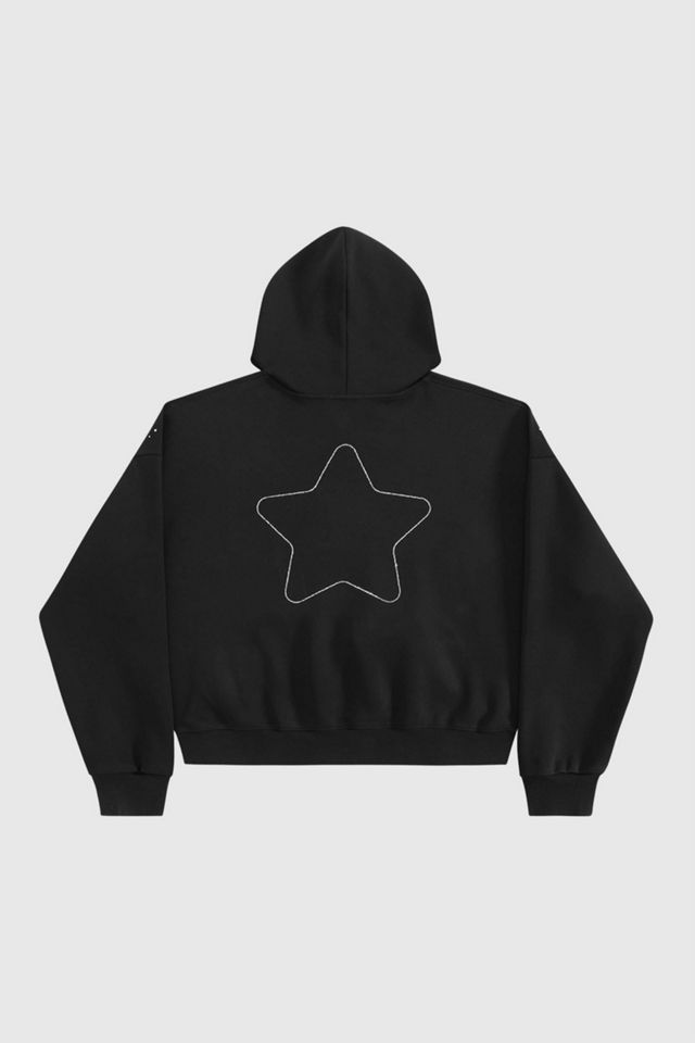 Aelfric Eden Boxy Rhinestone Star Pullover Hoodie #4