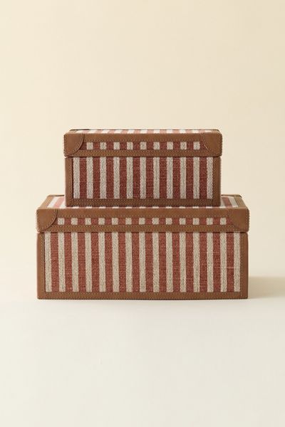 TOV Furniture Kora Jute Nesting Jewelry Box Set