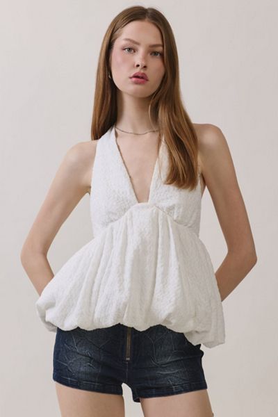 Personal Code Nellie Bubble Halter Top