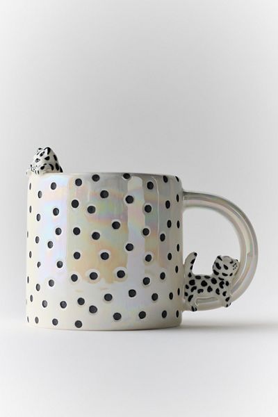 Sleepy Kitty Sculpted Ceramic Mug