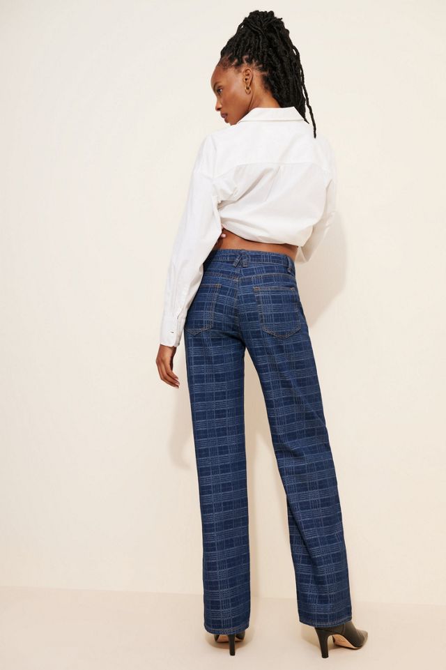Lioness Top Model Plaid Jeans #1