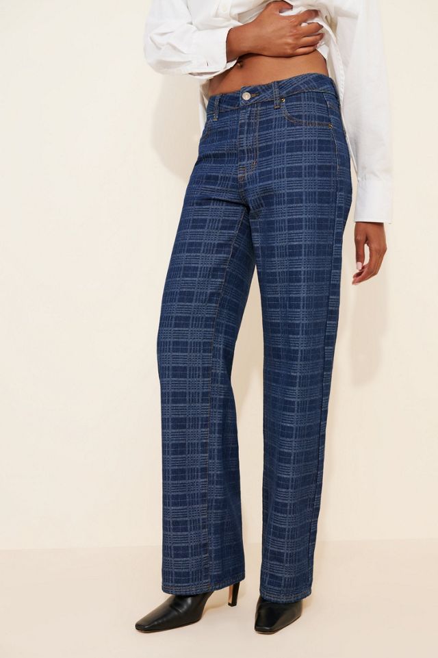 Lioness Top Model Plaid Jeans #2