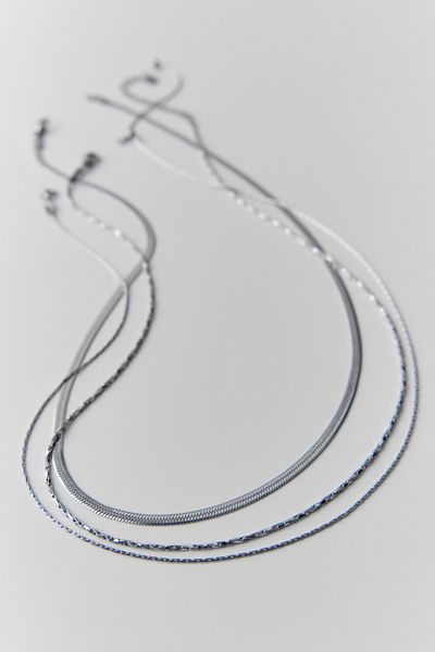 Herringbone Cobra Chain Layering Necklaces Set