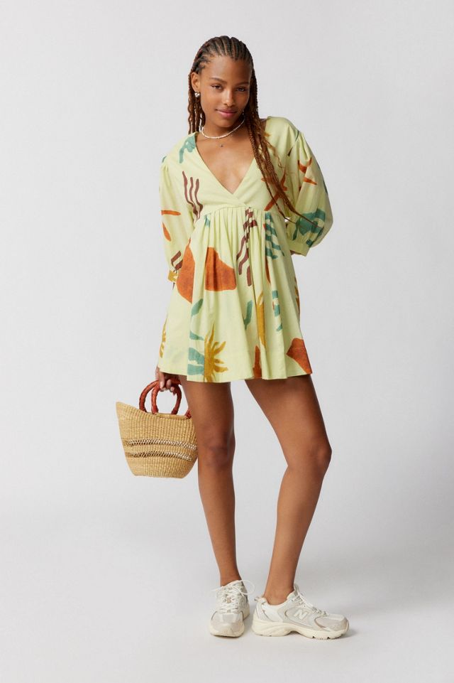 Vero Shapeless V-Neck Mini Dress #3