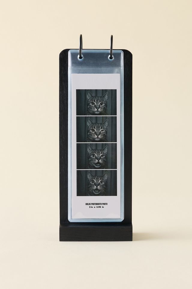 Tabletop Wood Flip Photo Strip Picture Frame #1