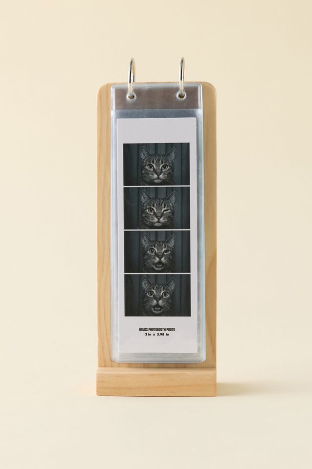 Tabletop Wood Flip Photo Strip Picture Frame #1