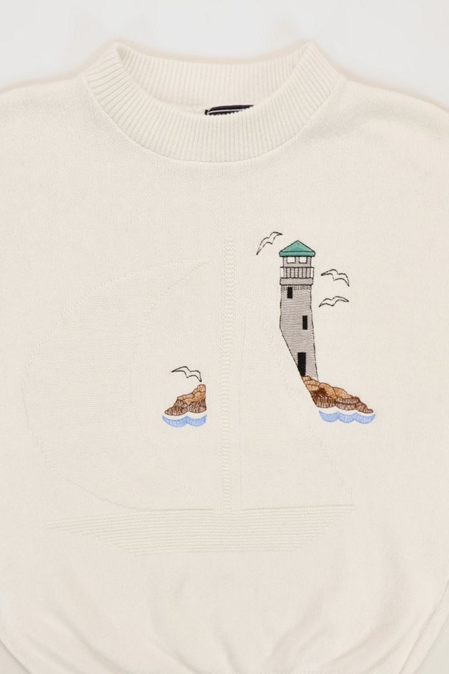 Vintage Sailboat Life House Sweater #1