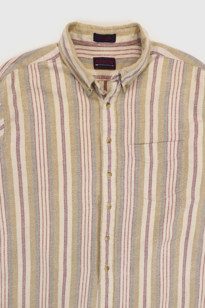 Vintage Striped Button-Down Shirt
