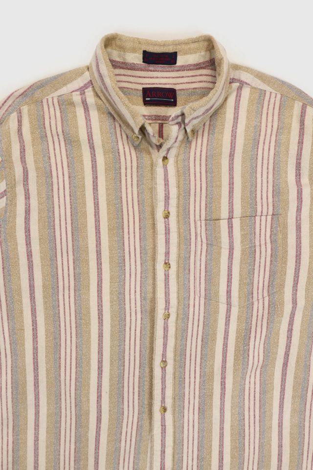 Vintage Striped Button-Down Shirt #1