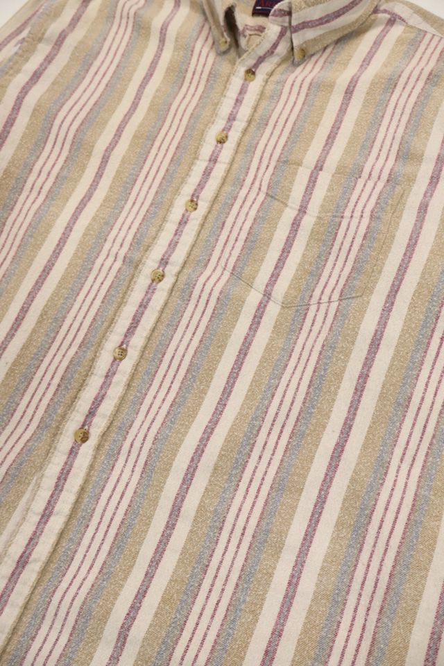 Vintage Striped Button-Down Shirt #3