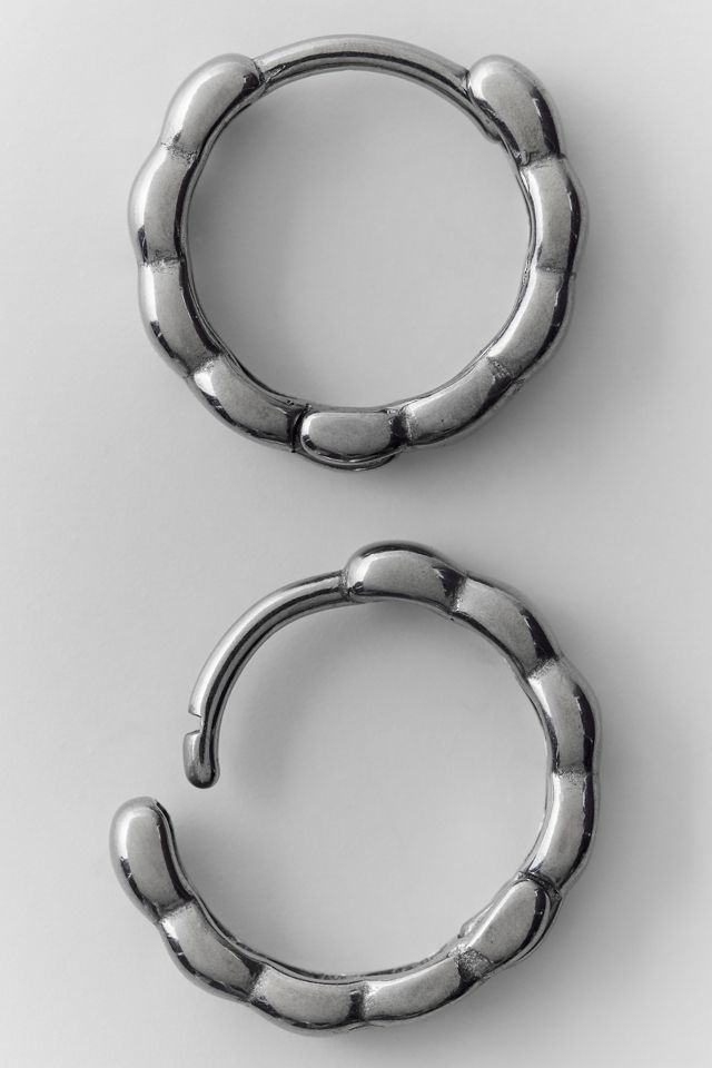 Pebble Link Waterproof Hoop Earrings #3