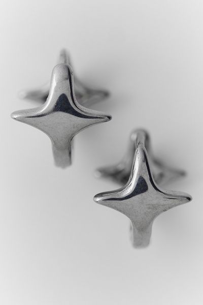 Star Cross Waterproof Hoop Earrings