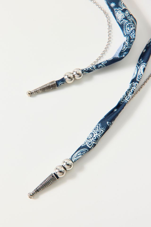 Bandana Layered Bolo Wrap Necklace #1