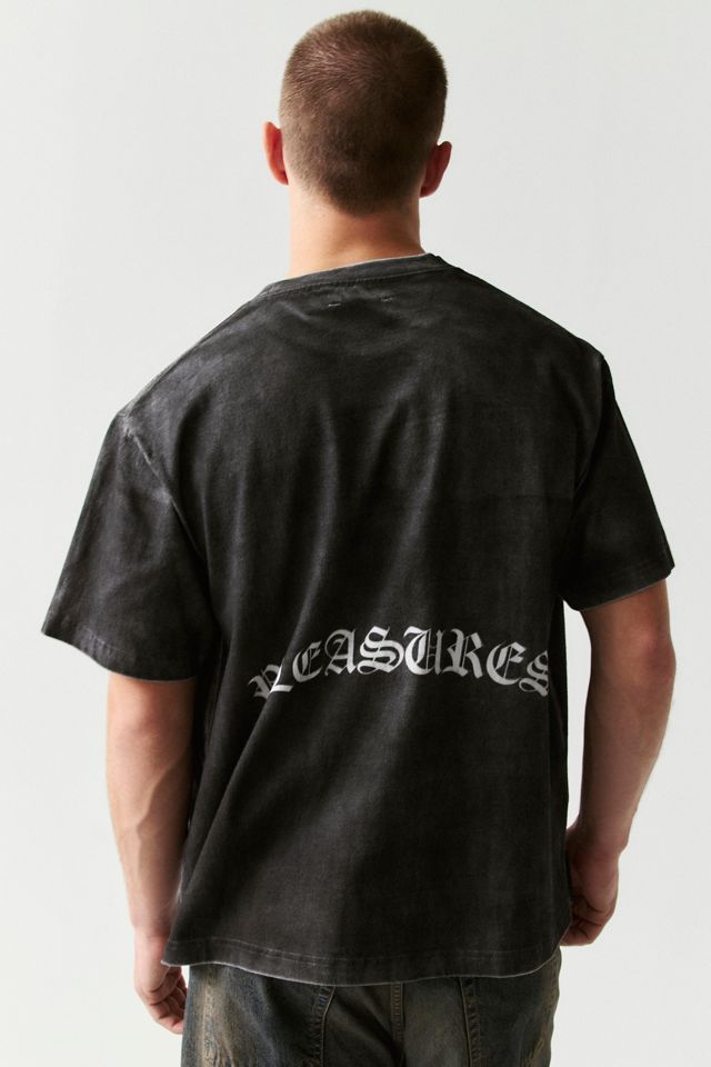 PLEASURES Graphic Spray Effect Heavyweight Tee #3
