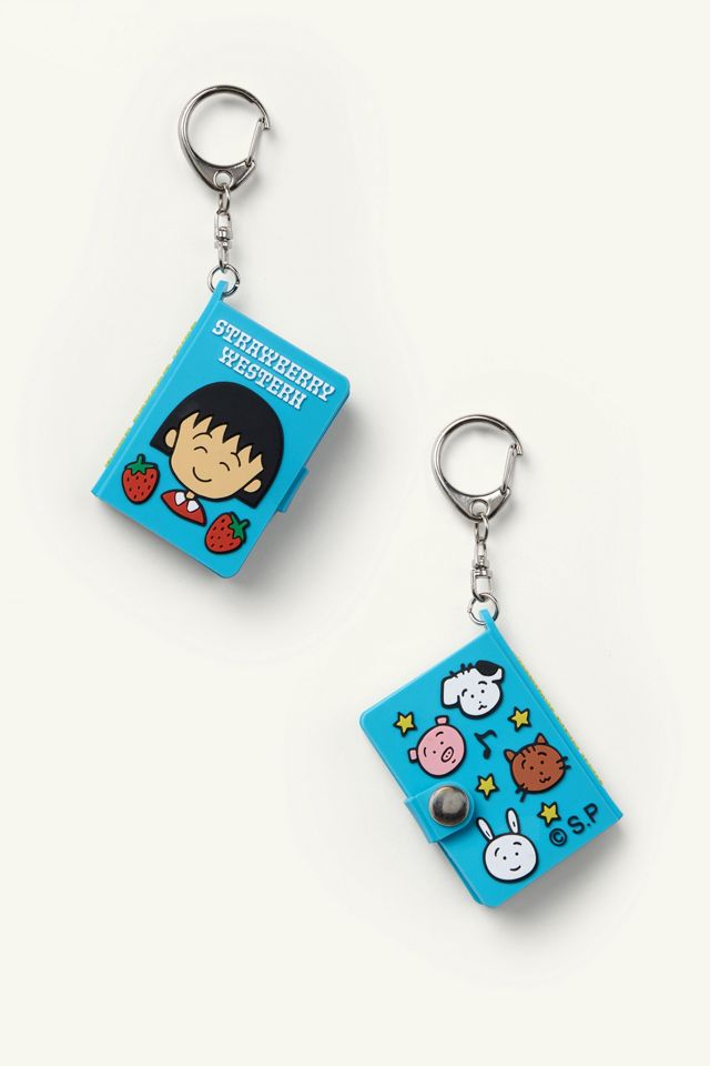 Strawberry Western Chibi Maruko Chan Secret Notebook Keychain #1