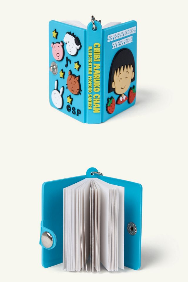 Strawberry Western Chibi Maruko Chan Secret Notebook Keychain #2