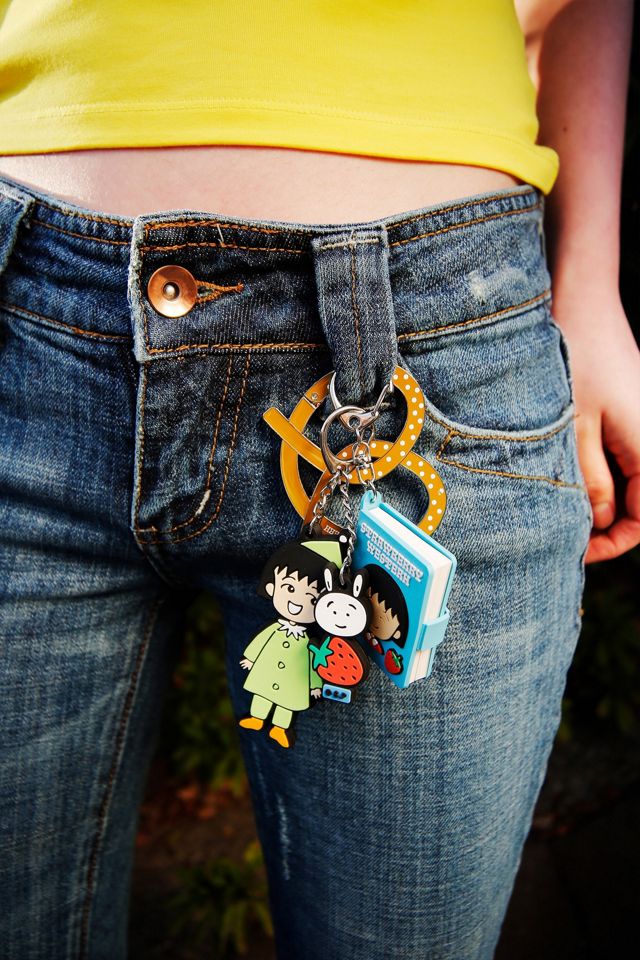 Strawberry Western Chibi Maruko Chan Secret Notebook Keychain #3