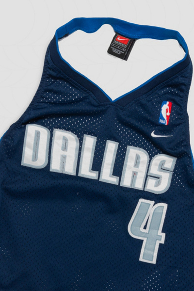 Frankie Collective Rework Dallas Mavericks Basketball Halter Top