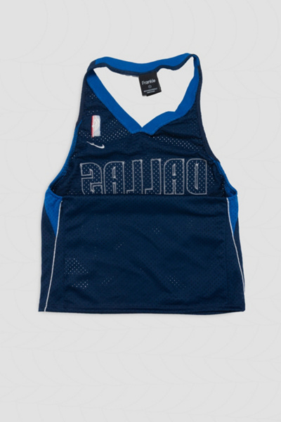 Frankie Collective Rework Dallas Mavericks Basketball Halter Top
