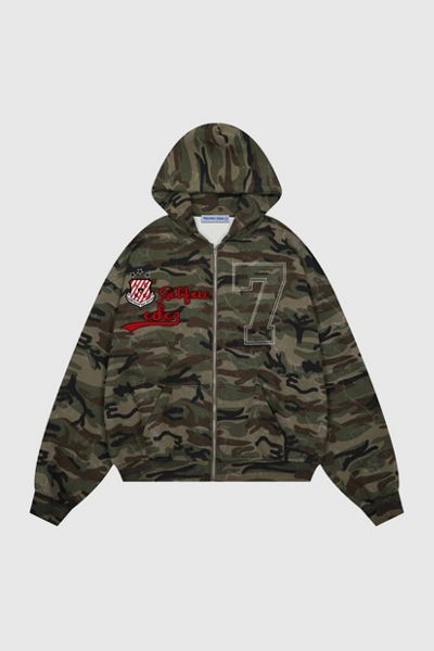 Aelfric Eden Camo Zip Up Hoodie