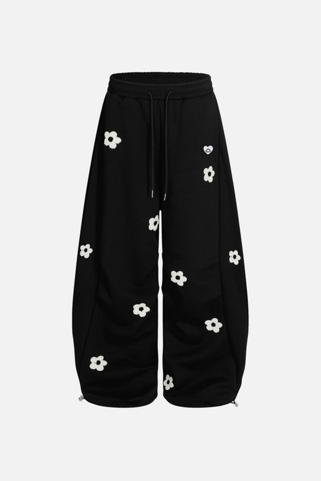 Aelfric Eden Floral Embroidery Baggy Barrel Sweatpants #3