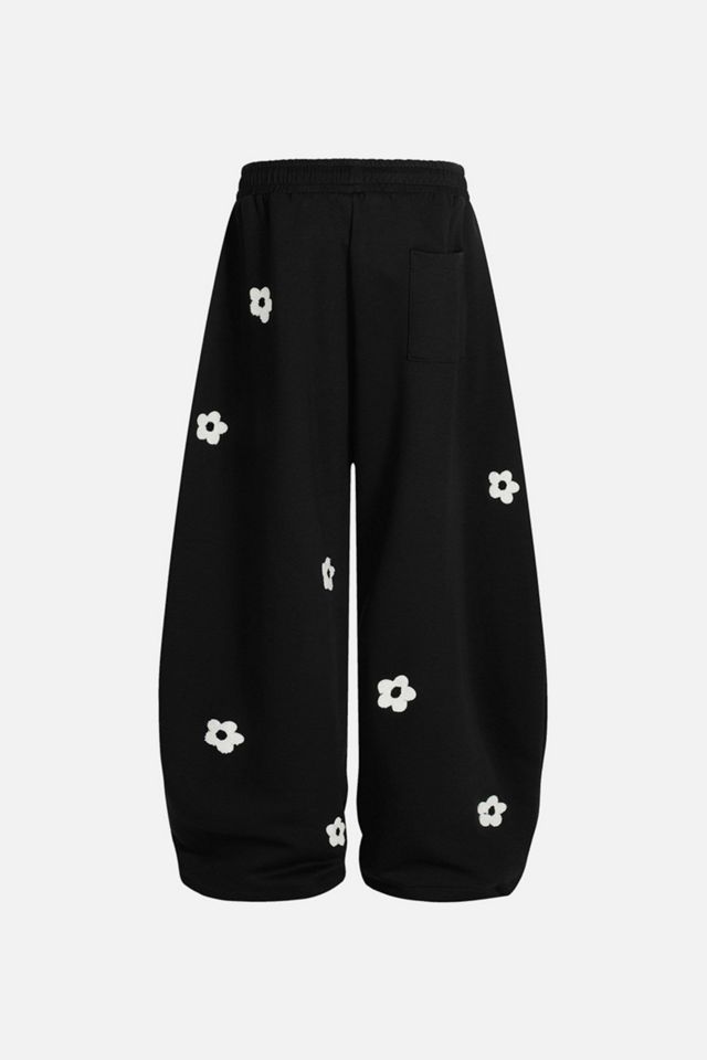 Aelfric Eden Floral Embroidery Baggy Barrel Sweatpants #4