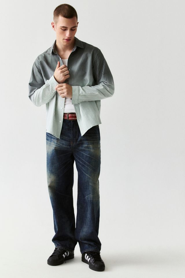 PLEASURES Fade Button-Down Shirt #1