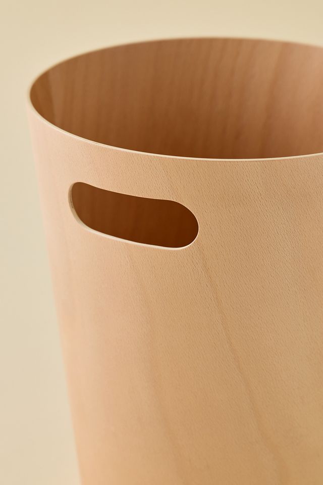 Wooden Handled Trash Bin #1