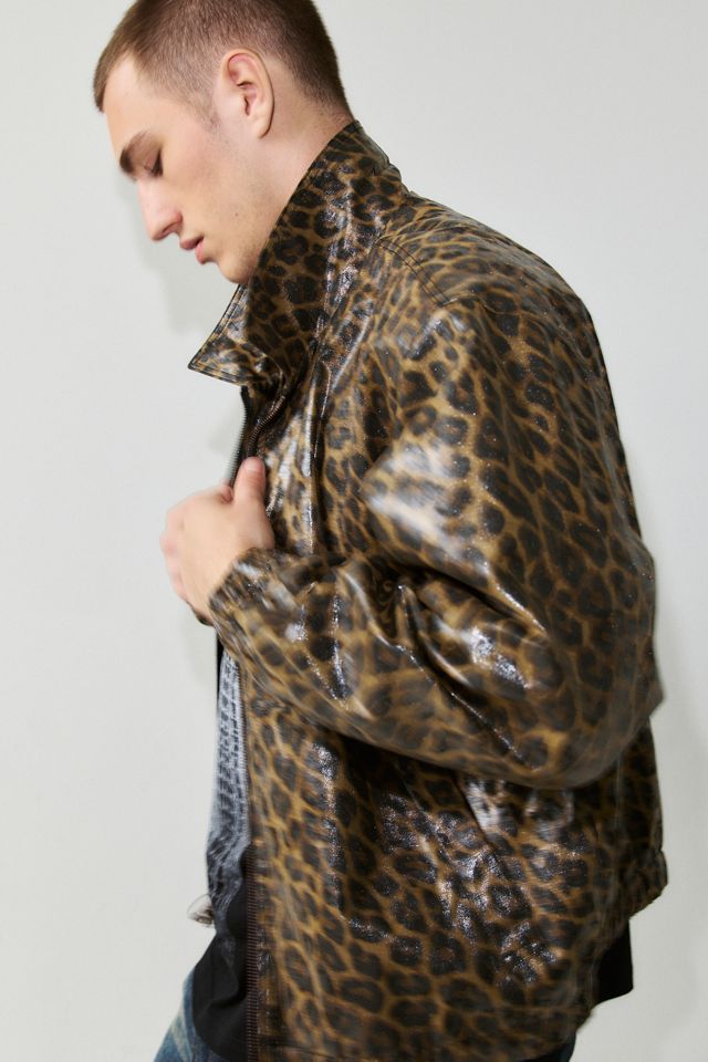 PLEASURES Leopard Waxed Jacket #1
