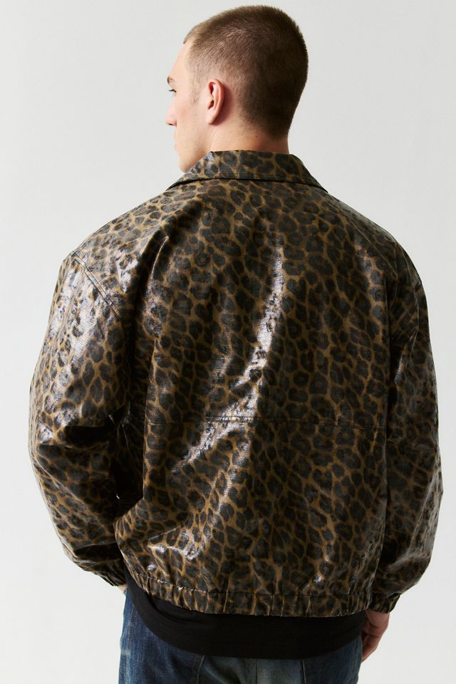 PLEASURES Leopard Waxed Jacket #4
