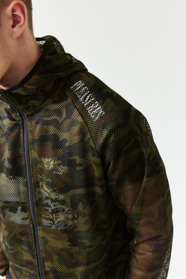 PLEASURES Camo Hooded Mesh Jacket #3