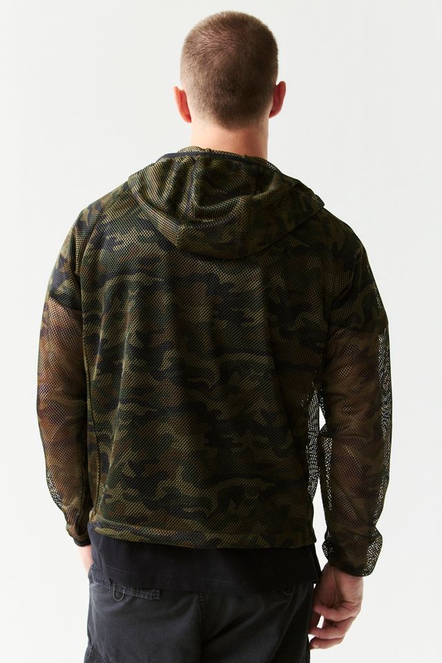 PLEASURES Camo Hooded Mesh Jacket #4